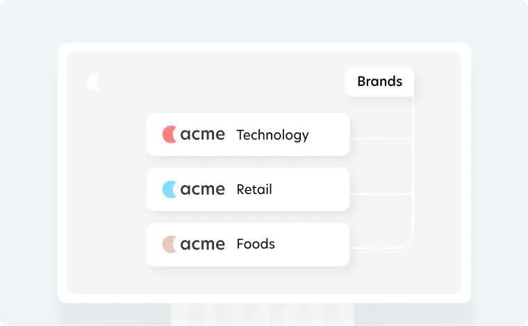 corporate illustration showing functionalities