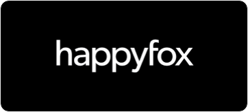 HappFox Wordmark on black