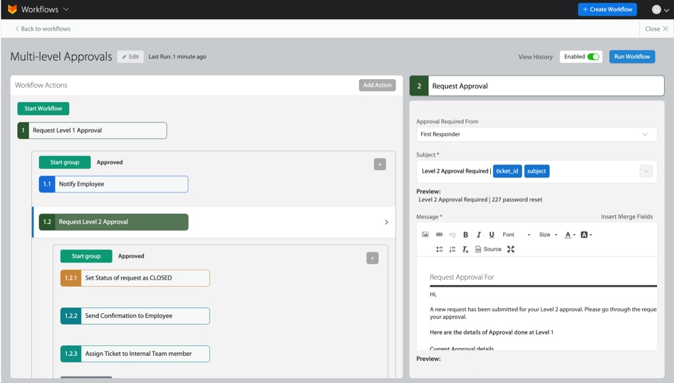 Implementing an Approval Management System with HappyFox Workflows