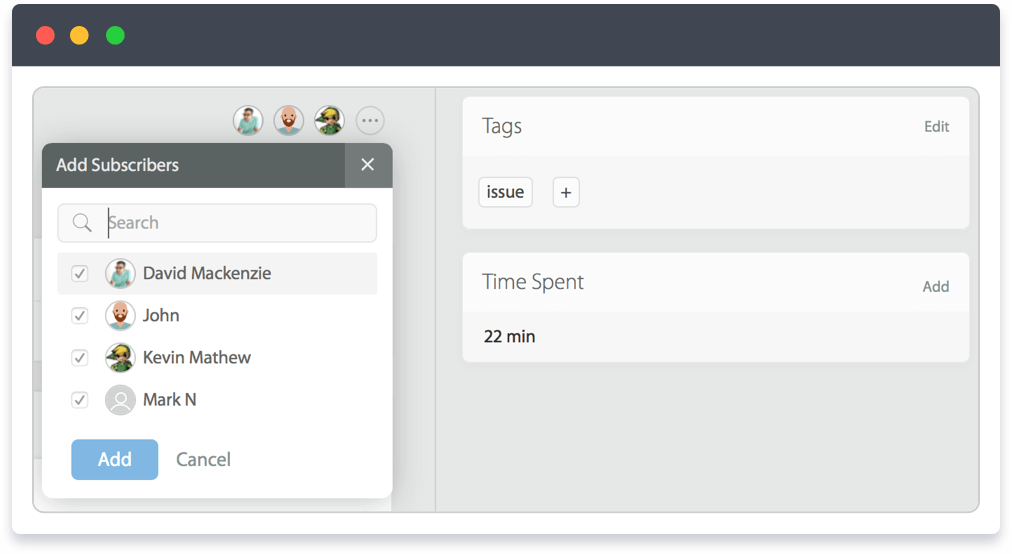 HappyFox帮助台允许您添加订阅用户，标签和用于跟踪和分析支持过程的时间