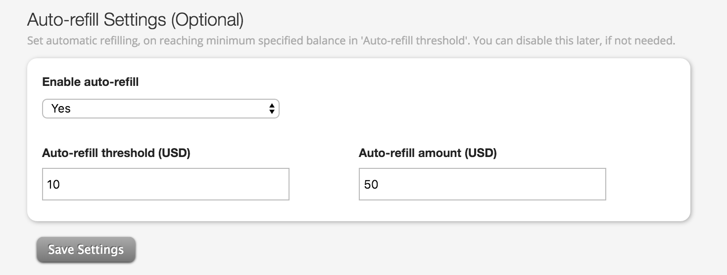 Auto-refill feature