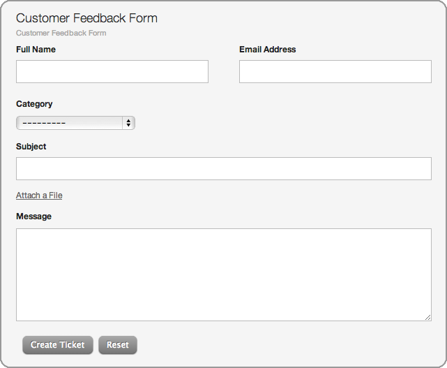 Feedback forms