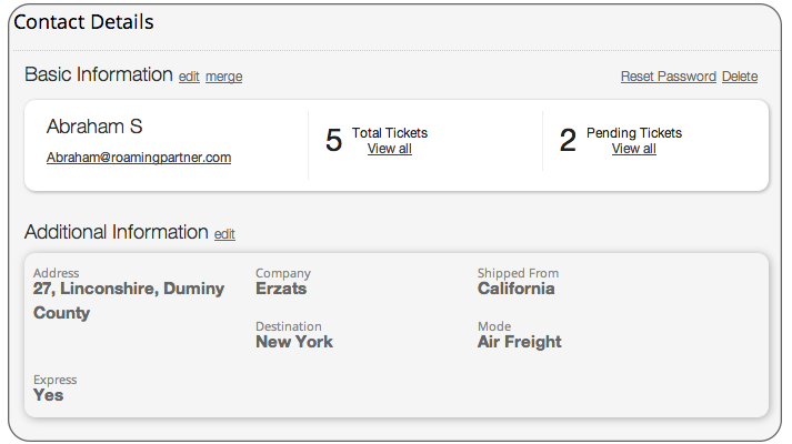 customer information management for shipping and logistics industry