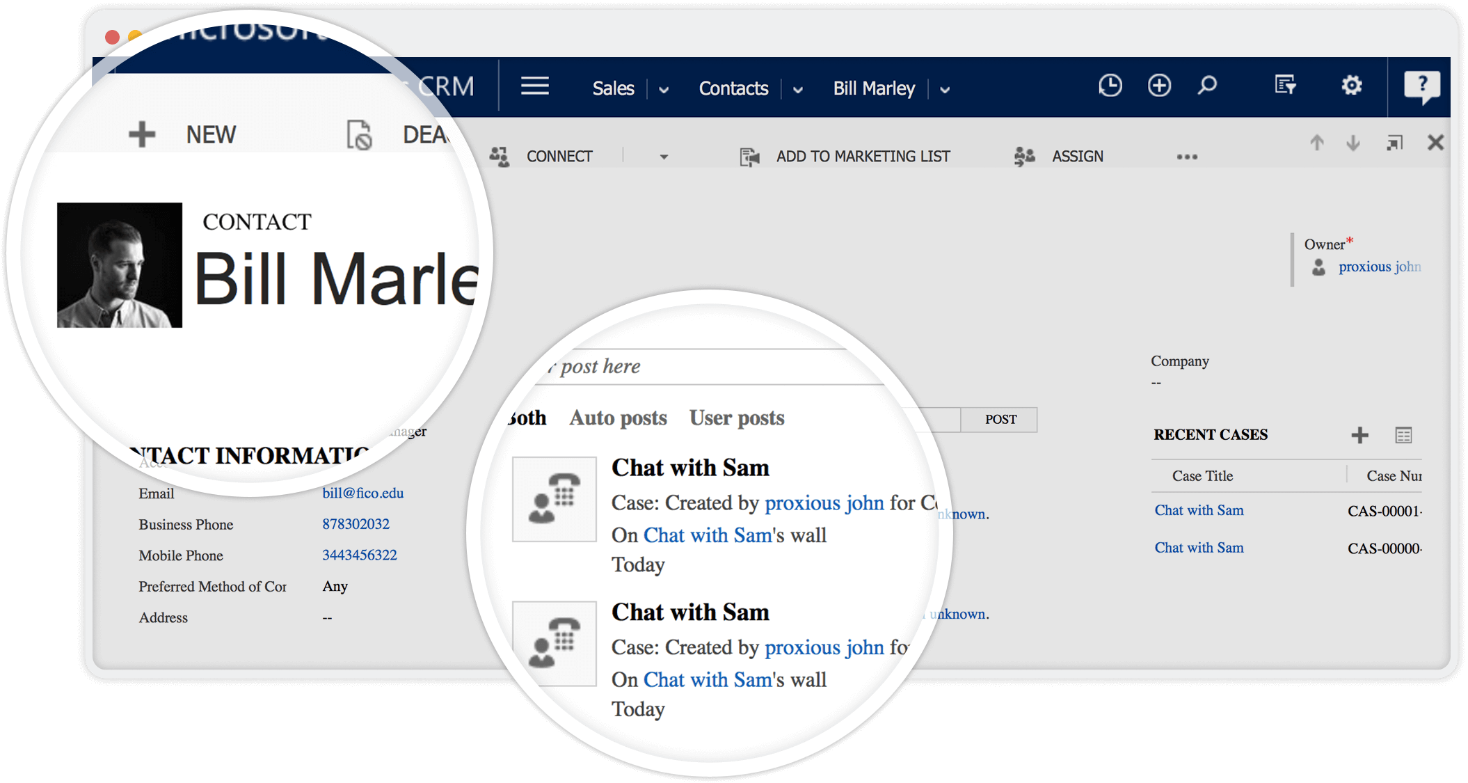 Chat transcripts on Microsoft Dynamics CRM