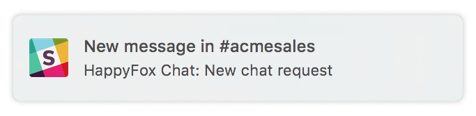 new chat request notification