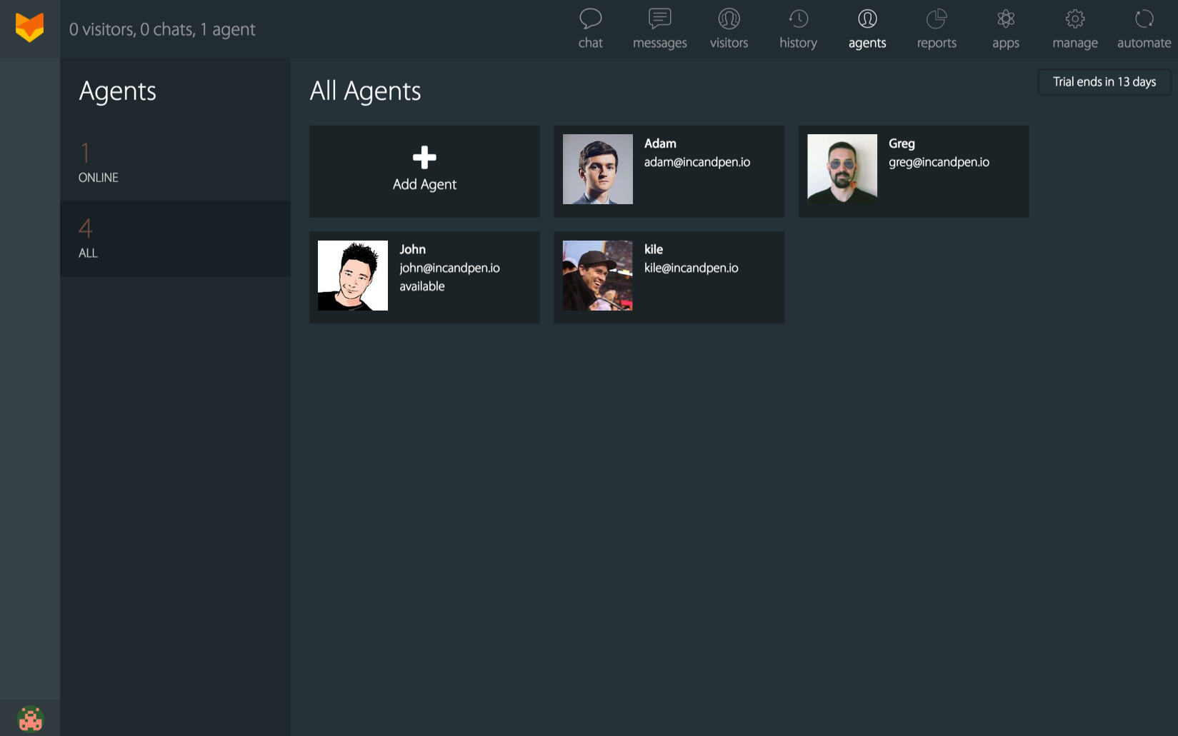 Manage agents from Okta
