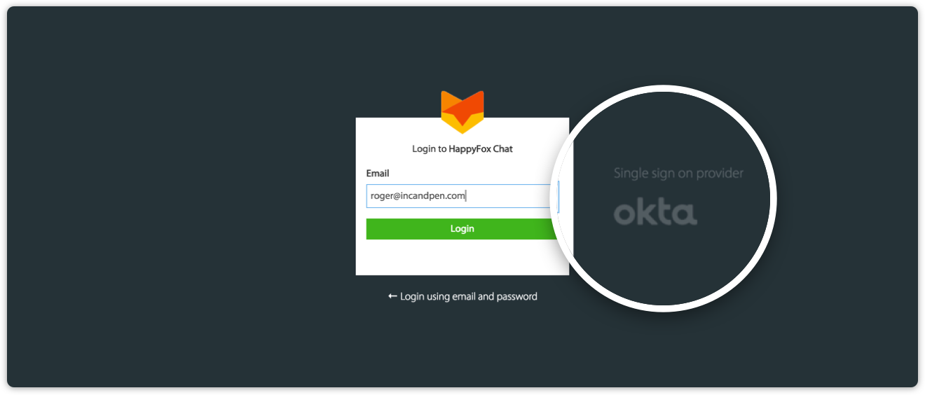 Access HappyFox chat with Okta