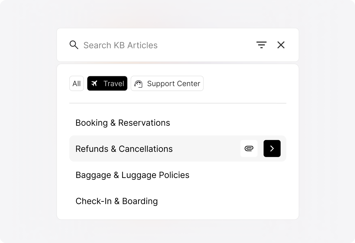 AI-Powered Self-Service for Faster Resolutions – Knowledge Base & AI Answers