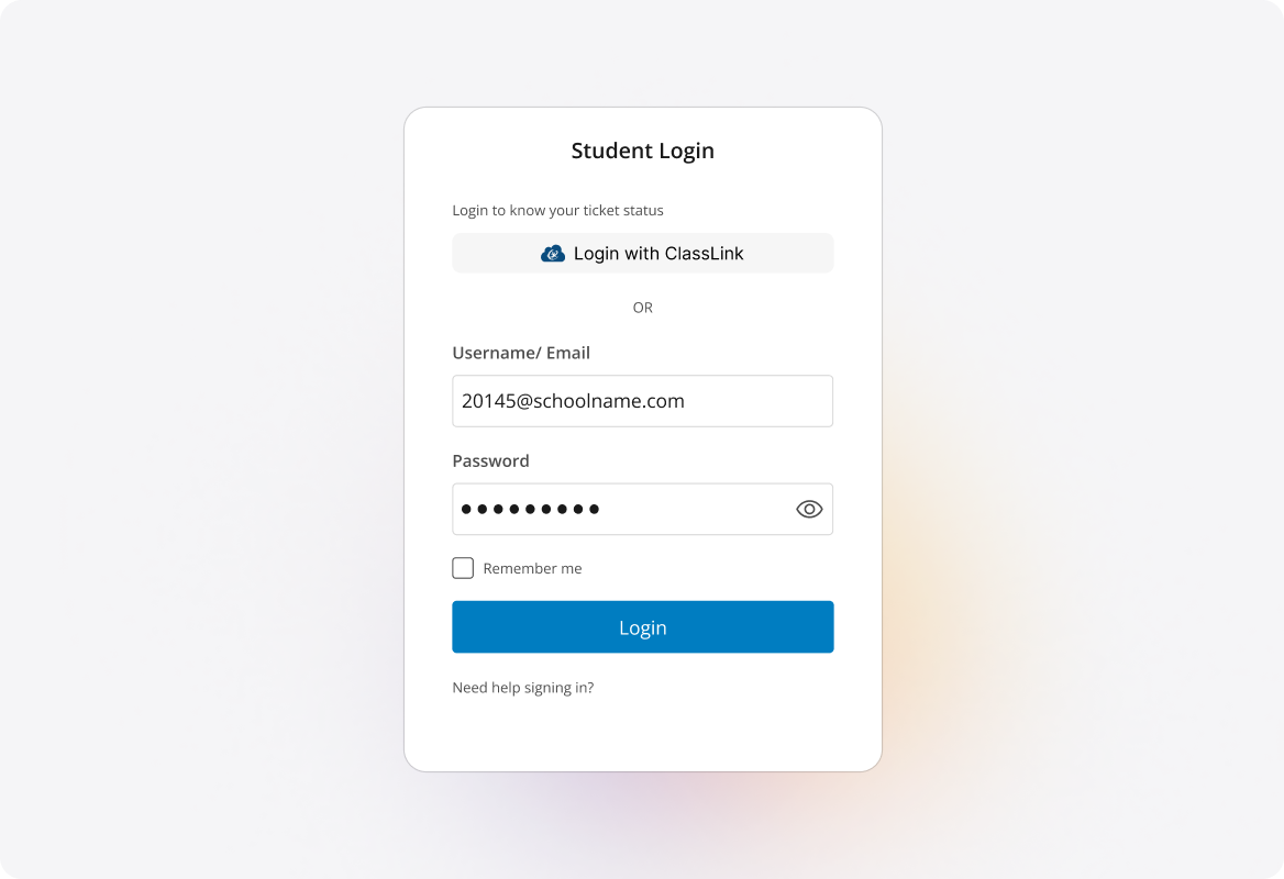 Centralized SAML SSO for Help Desk Contacts