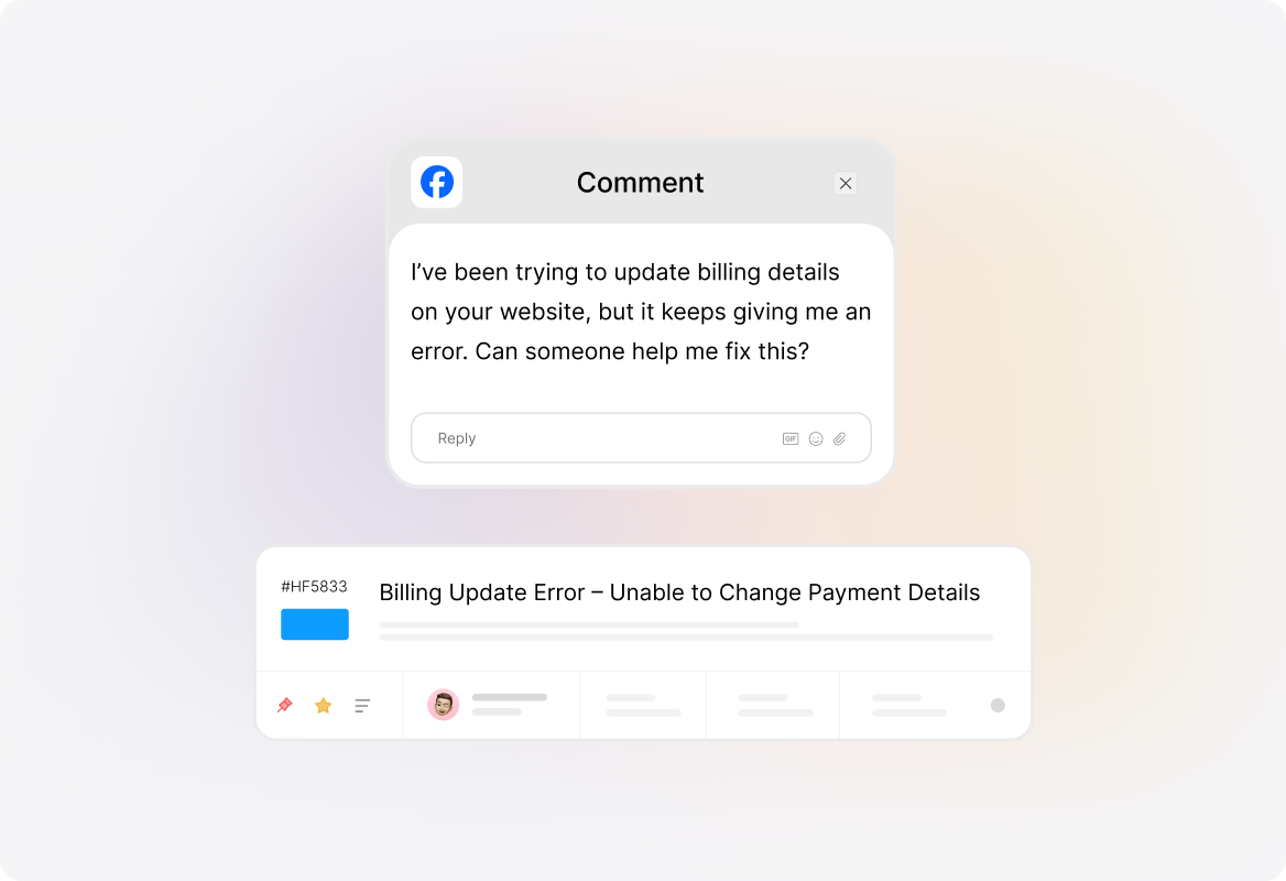 social media - convert msg