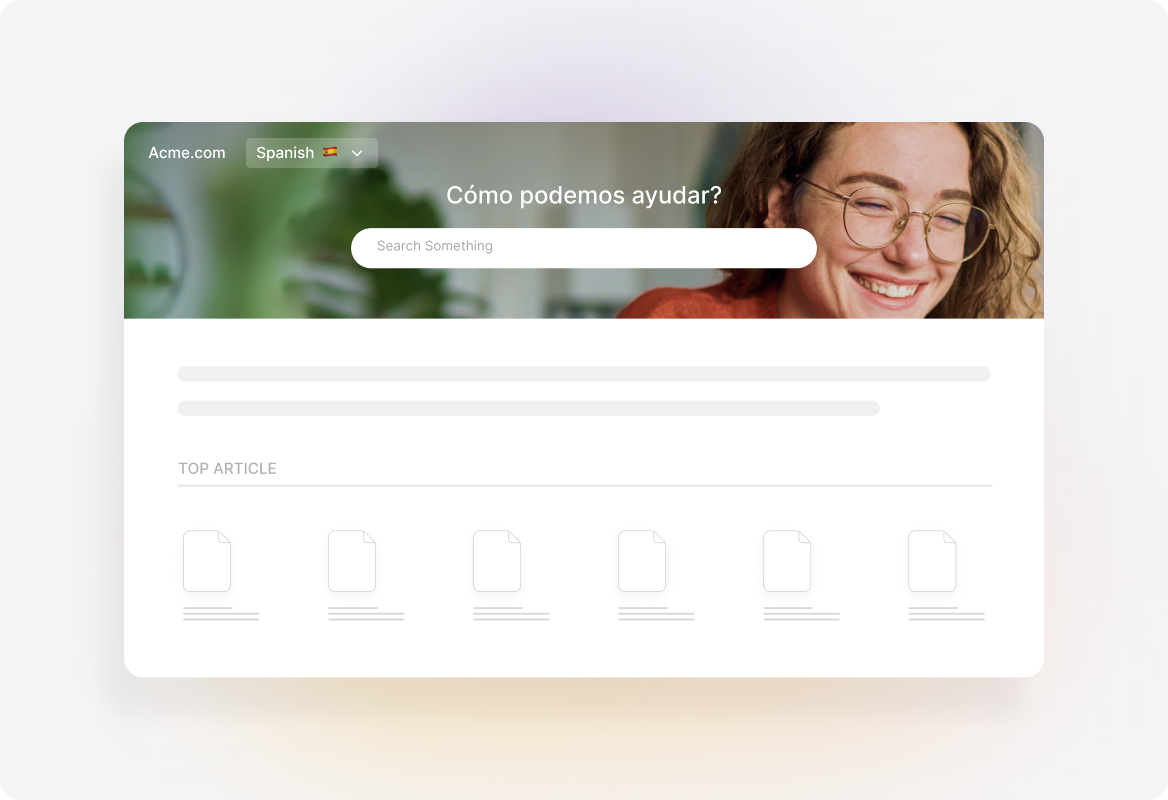 Enable Self-Service in Customer's Language