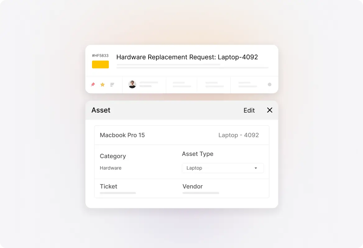 Link Assets to Incidents and Service Requests