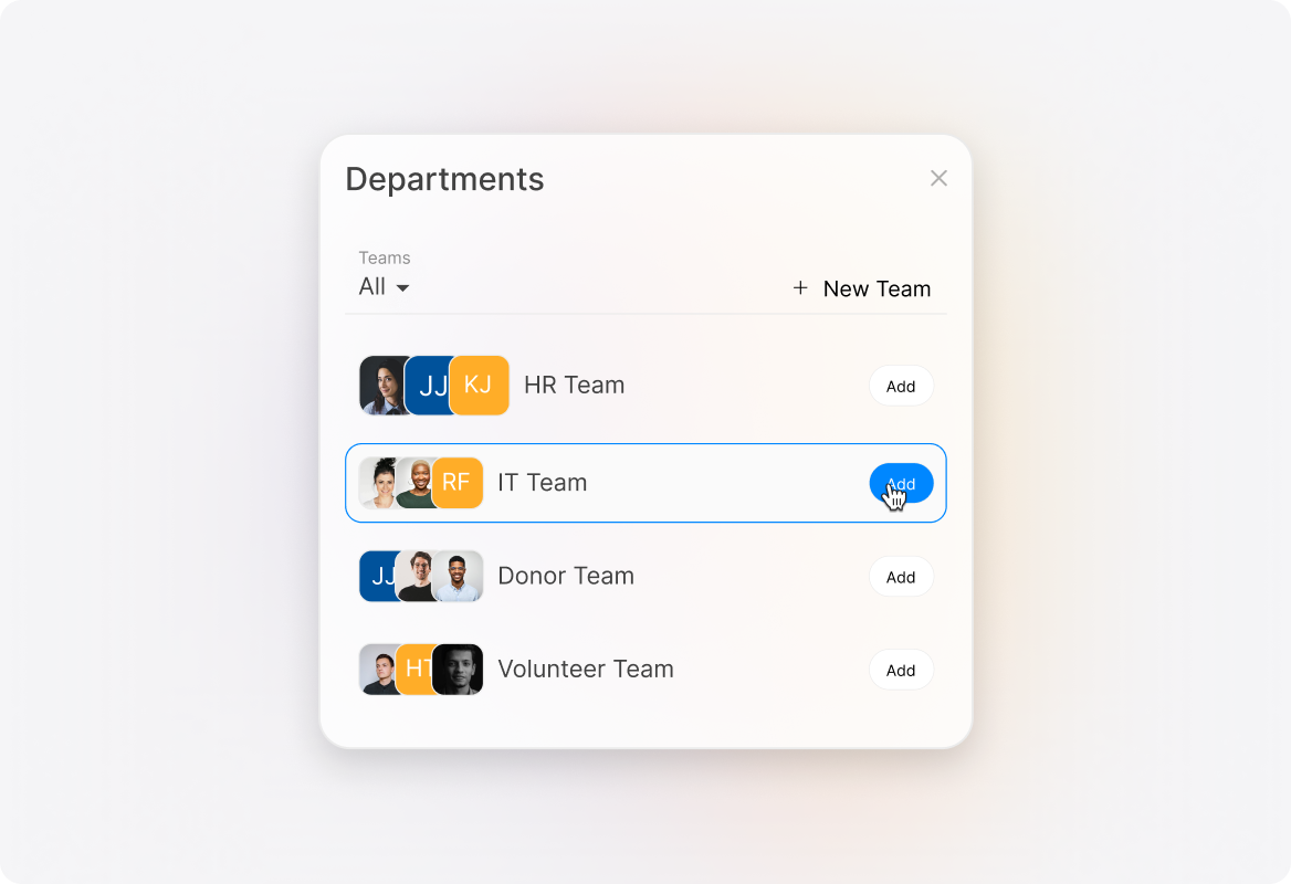 Multi-Department Collaboration