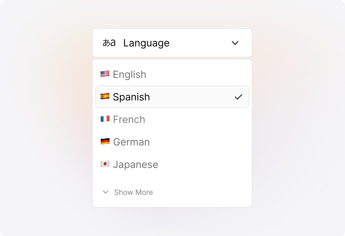 Multi-Language Support