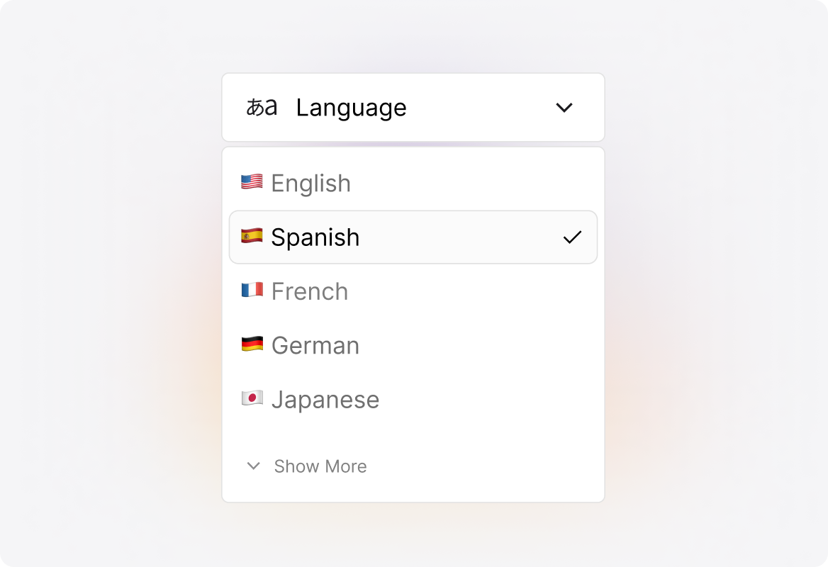 Multi-Language Support