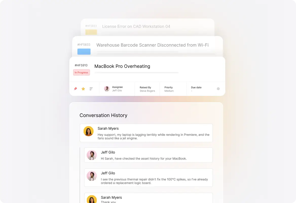 Smarter Support with Asset Context
