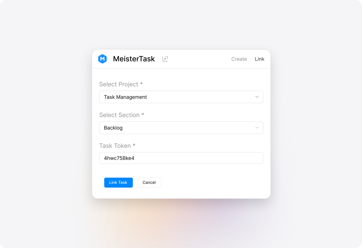 Task Creation and Linking