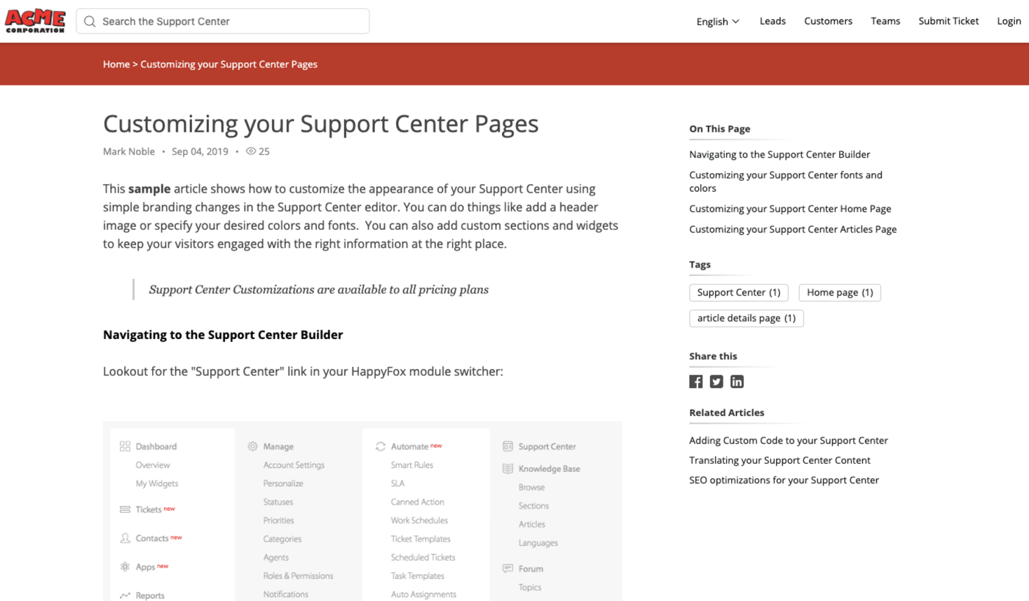 create tickets and access knowledge base with help desk support portal