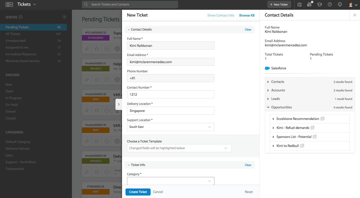 Insightly CRM HappyFox Integration