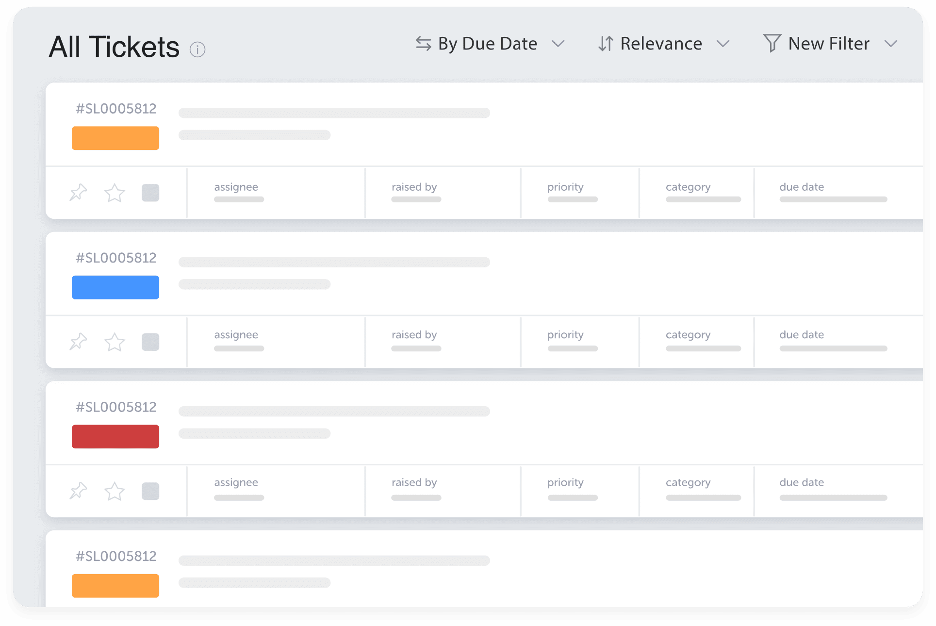 Organized Ticket Dashboard